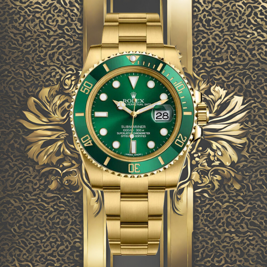 ROLEX SUBMARINER DATE ORO VERDE